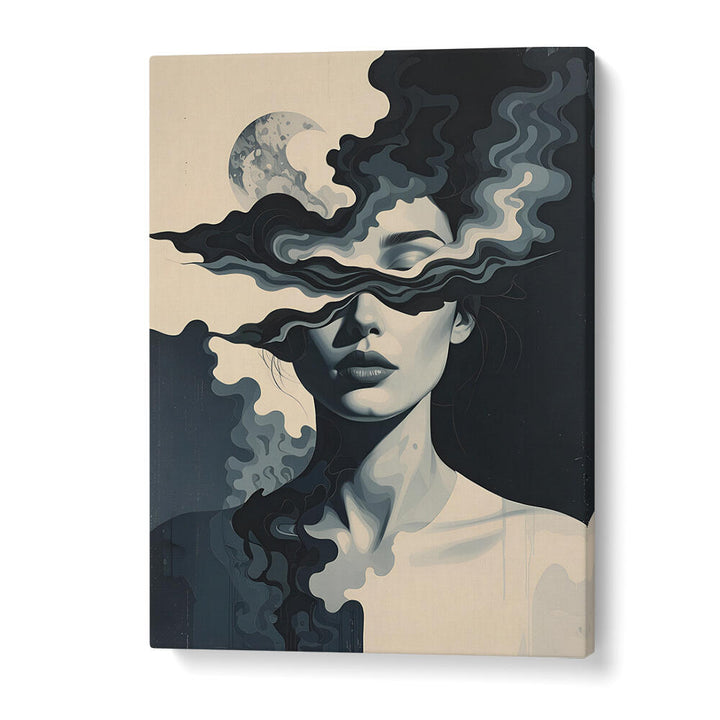 SHE WHO SEES IN SHADOWS , SURREAL ART PRINTS
