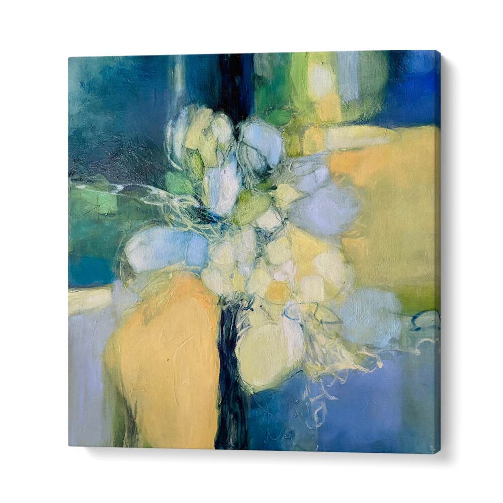 Colorful SNAPDRAGON, ABSTRACT PAINTINGS artwork featuring soft hues, adding a modern touch to any space.