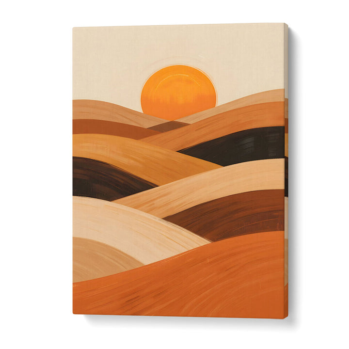 SOFT SAND WAVES AT SUNSET , LANDSCAPE PAINTINGS