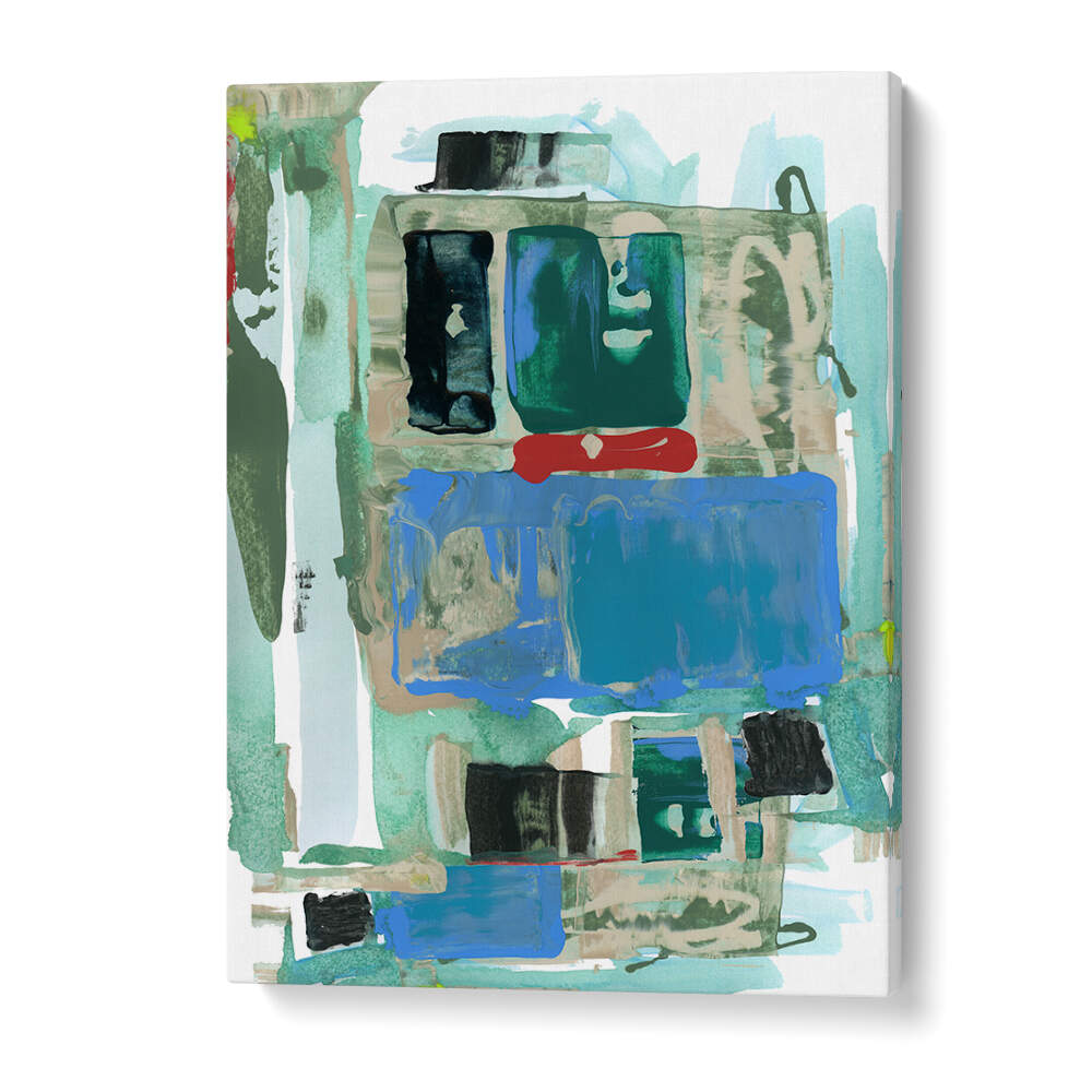 Vibrant abstract painting, SPEED TEST III, enhances any space with modern creativity and color. Perfect for art lovers.