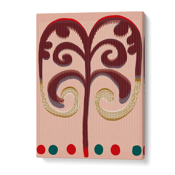 SPIRALING FRONDS , BOHO ART PAINTINGS