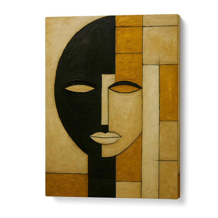 SPLIT MASK , EXPRESSIONISM PAINTINGS