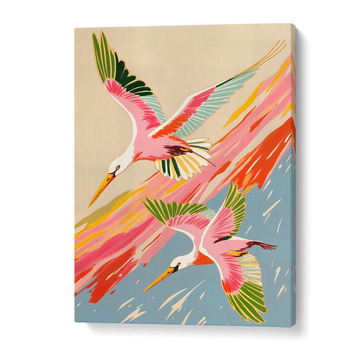 SPOONBILLS SKY