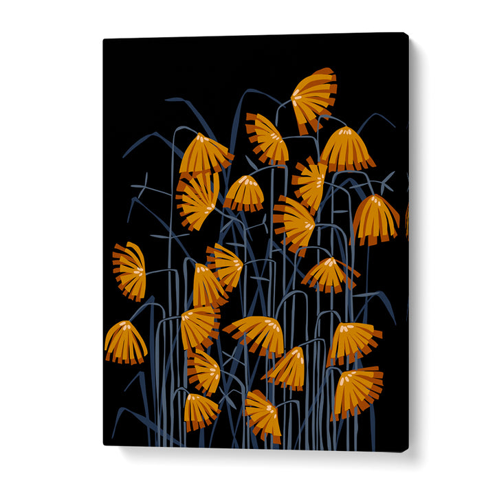 STYLIZED ORANGE REEDS