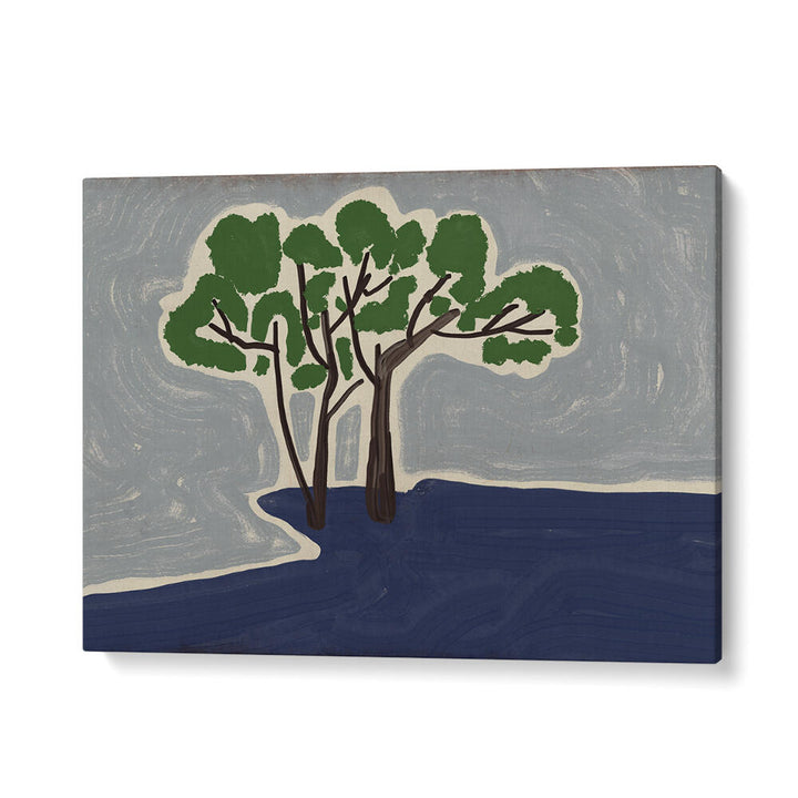 STYLIZED TREES X , FLORAL FLOWER PAINTINGS