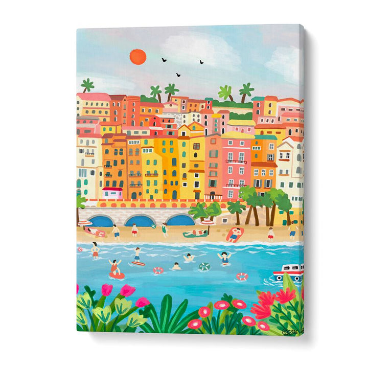 SUMMER IN MENTON , TRAVEL POSTERS
