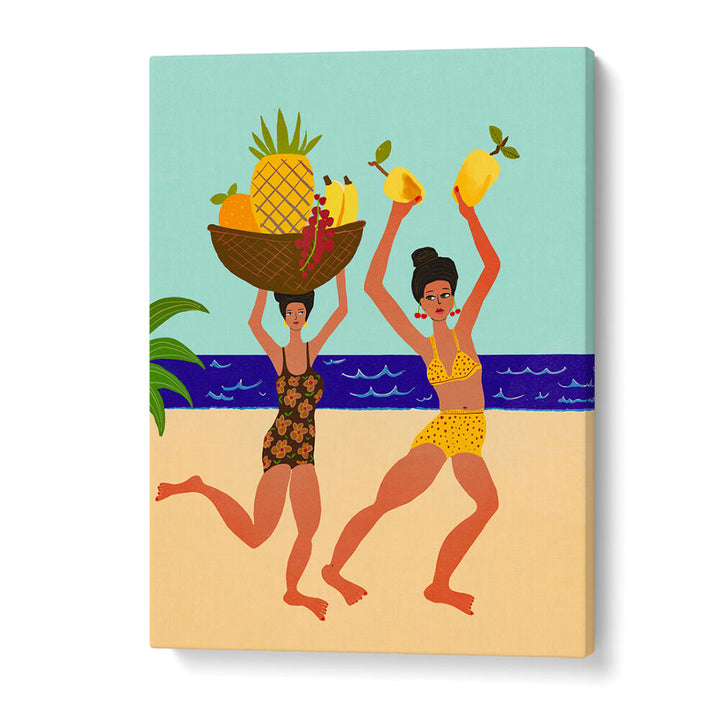 SUMMER TROPICAL FUN TIME , PORTRAITS & FIGURATIVE ILLUSTRATIONS