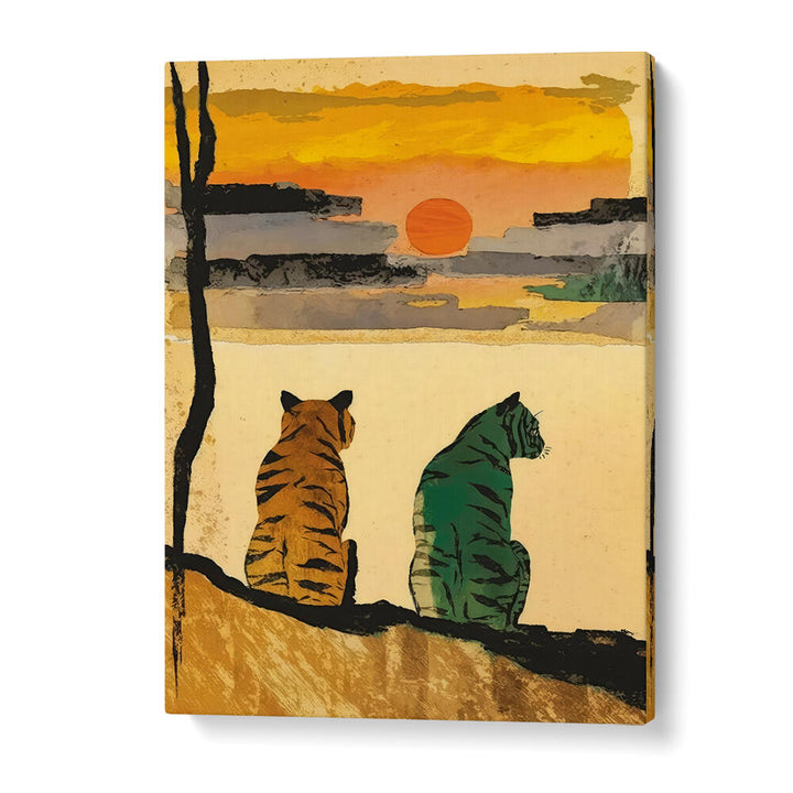 SUNSET COMPANIONS , ANIMAL PAINTINGS