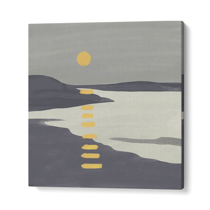 SUNSET OVER TRANQUIL LAKE , LANDSCAPE PAINTINGS