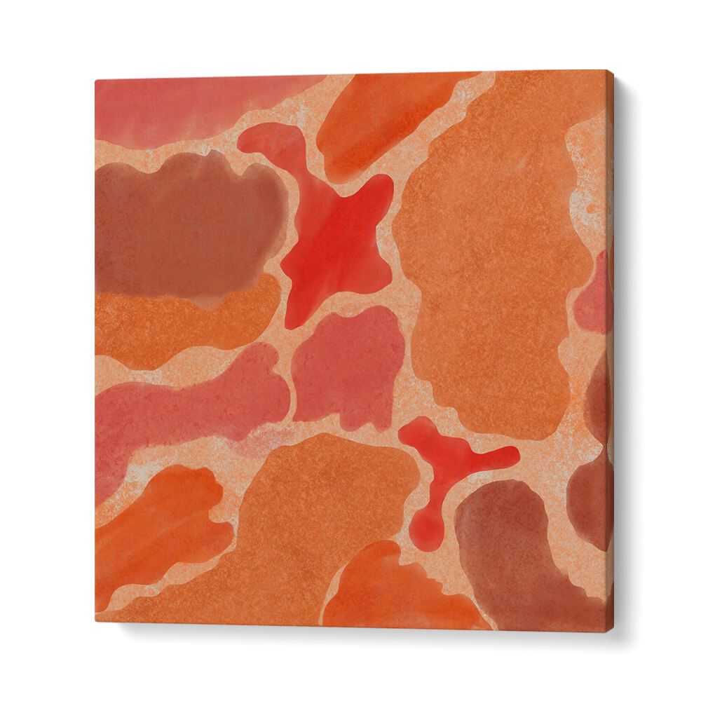 Vibrant colors and organic shapes showcase TEXTURES OF TERRA V, ABSTRACT PAINTINGS, enhancing modern home decor.
