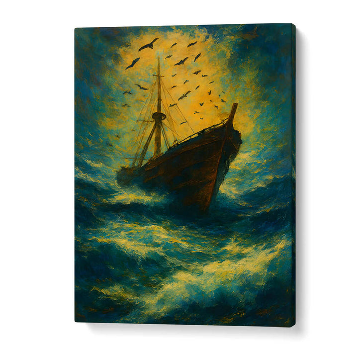 THE LAST DESCENT , EXPRESSIONISM PAINTINGS