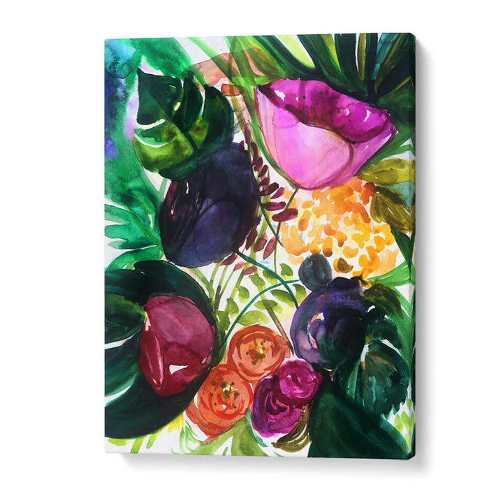 TROPICA I , FLORAL FLOWER PAINTINGS