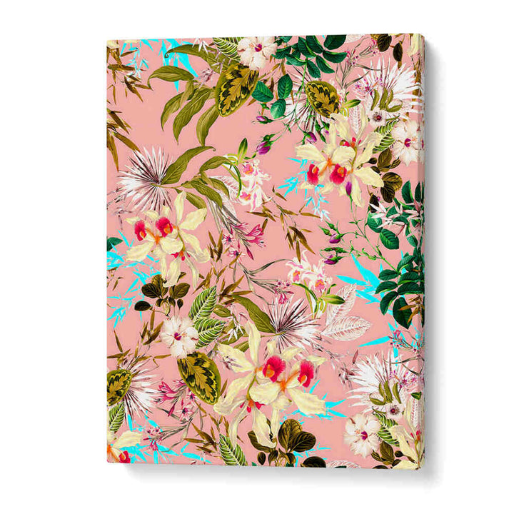 TROPICAL PINK ORCHIDS , FLORAL FLOWER PAINTINGS