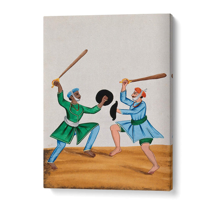 TWO SIKH MEN DUELING