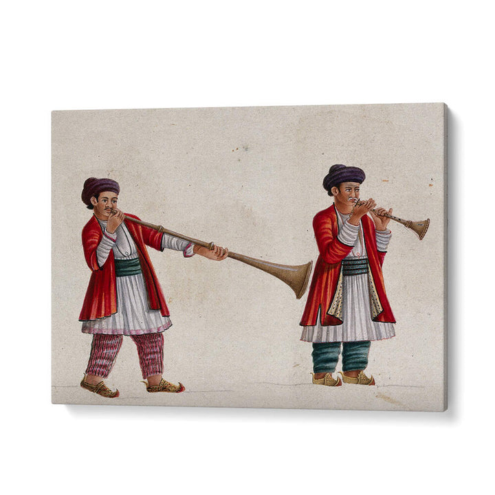 TWO MUSICIANS PLAYING THE SHEHNAI