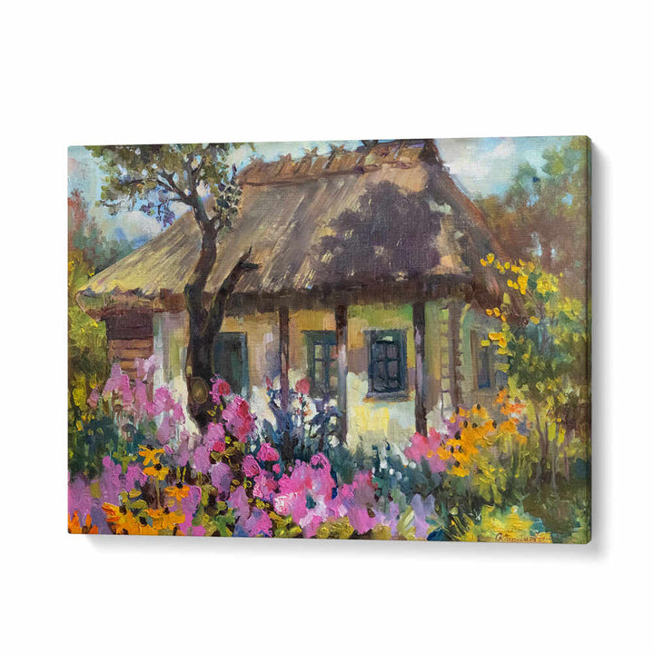 INDIAN HUT ,INDIAN ART PAINTINGS