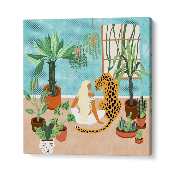 URBAN JUNGLE , BOHO ART PAINTINGS