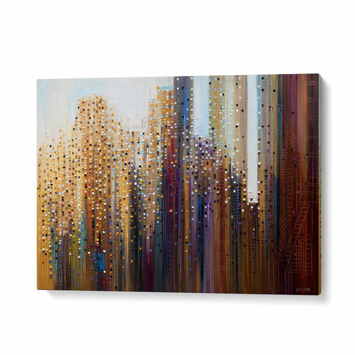 URBAN SKYLINE , MODERN IMPRESSIONISM PAINTINGS