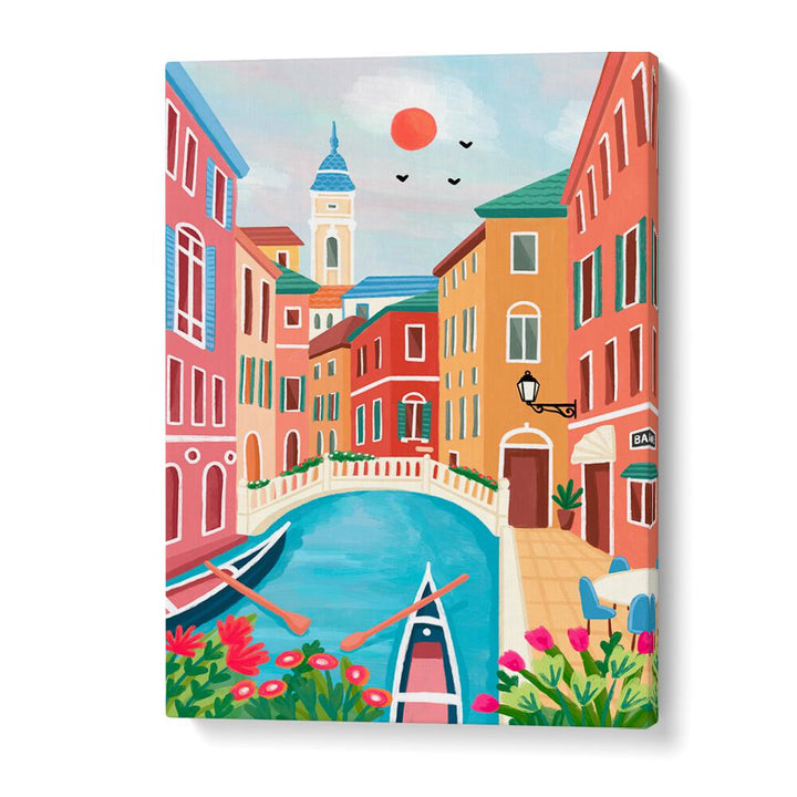 VENICE CANAL SUNRISE STROLL , TRAVEL POSTERS