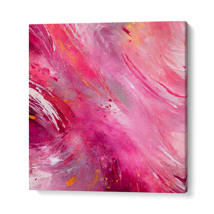 VIBRANT ABSTRACT WITH BOLD PINK, ABSTRACT PAINTINGS create a stunning focal point for any modern space.