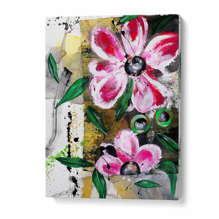 VIBRANT PETAL DANCE , FLORAL FLOWER PAINTINGS