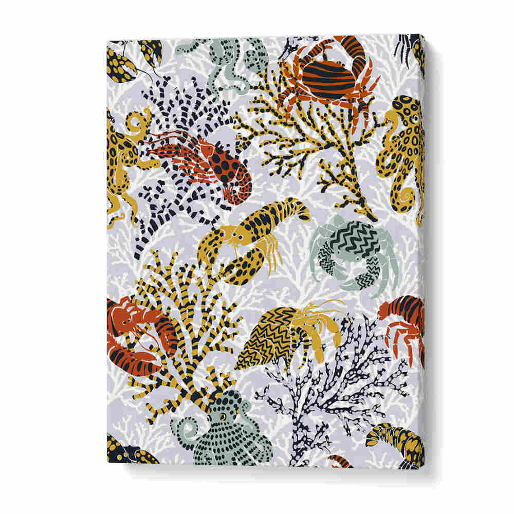 Vibrant Coral Reef Beach Paintings capture the beauty of ocean hues and vibrant coral, perfect for coastal decor.