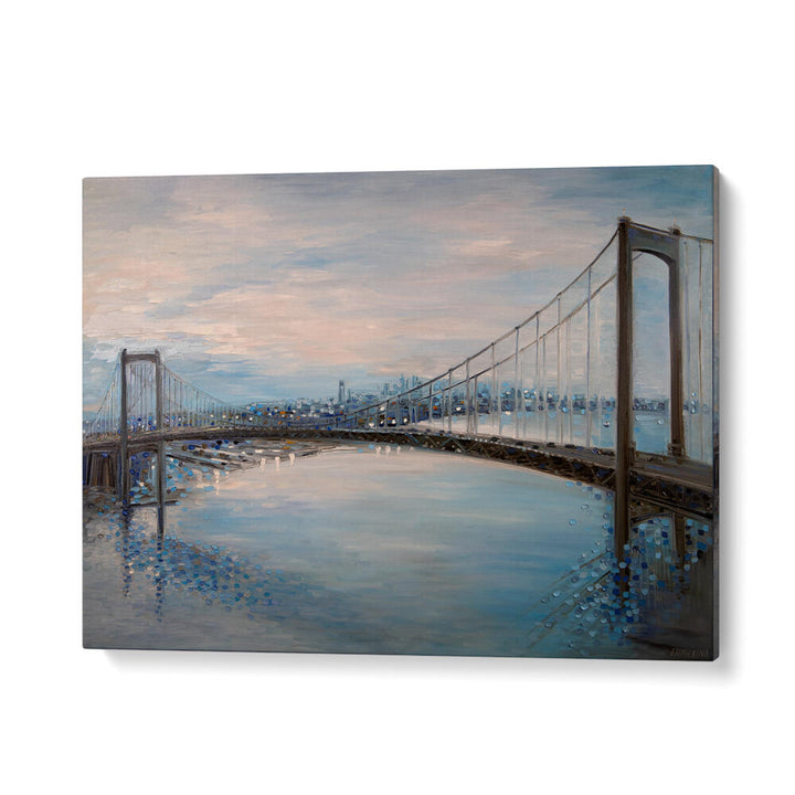 WALT WHITMAN BRIDGE , MODERN IMPRESSIONISM PAINTINGS