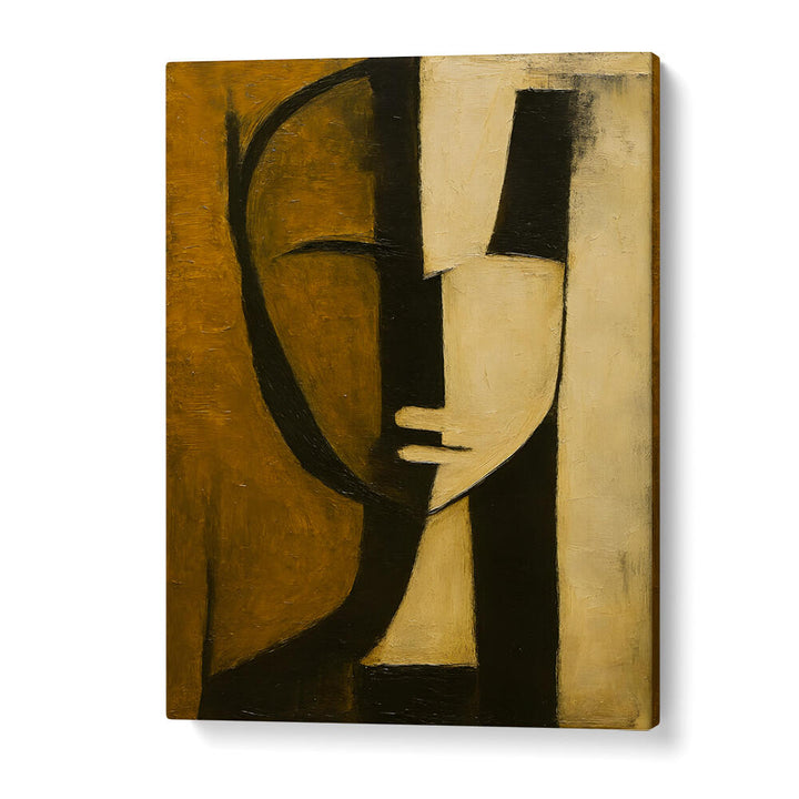 WATCHER BEHIND THE PILLAR , EXPRESSIONISM PAINTINGS