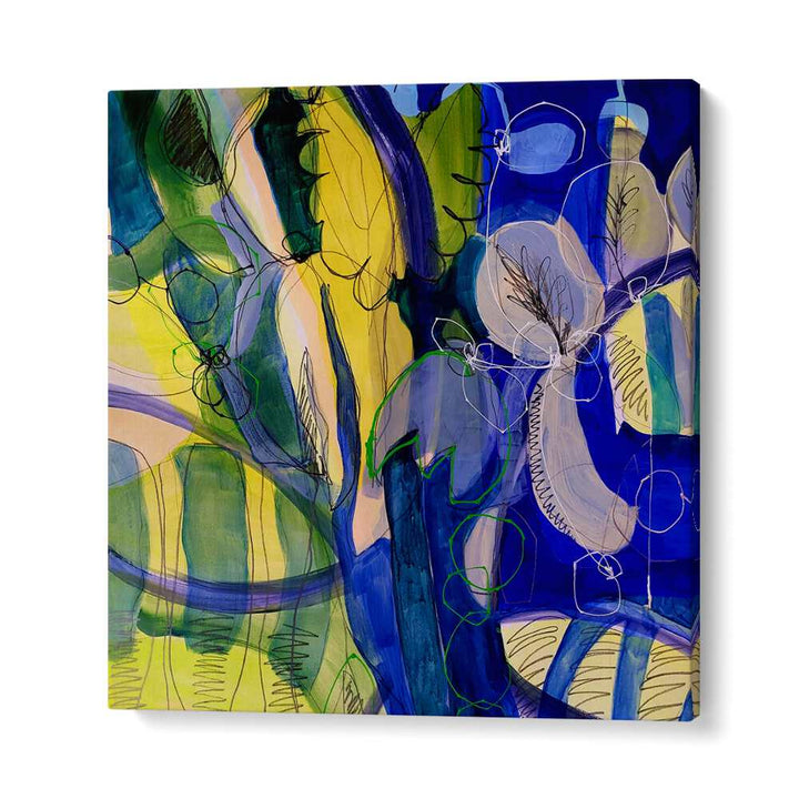 Vibrant WATER FLOWERS V, ABSTRACT PAINTINGS, adds elegance to any space with its stunning artistic expression.