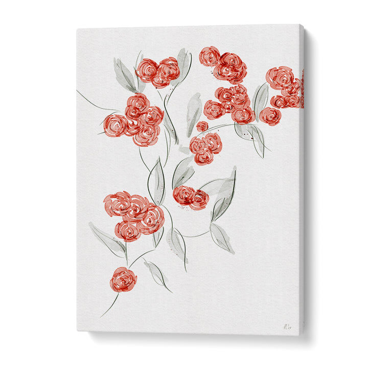 WATERCOLOR RED FLOWERS