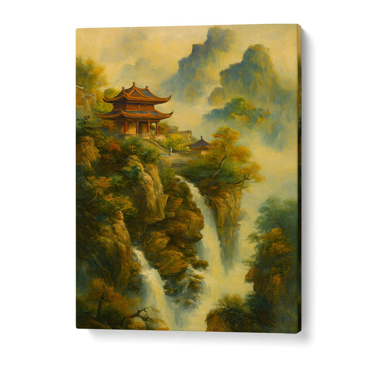 WHISPERS OF THE SACRED PEAK , EXPRESSIONISM PAINTINGS