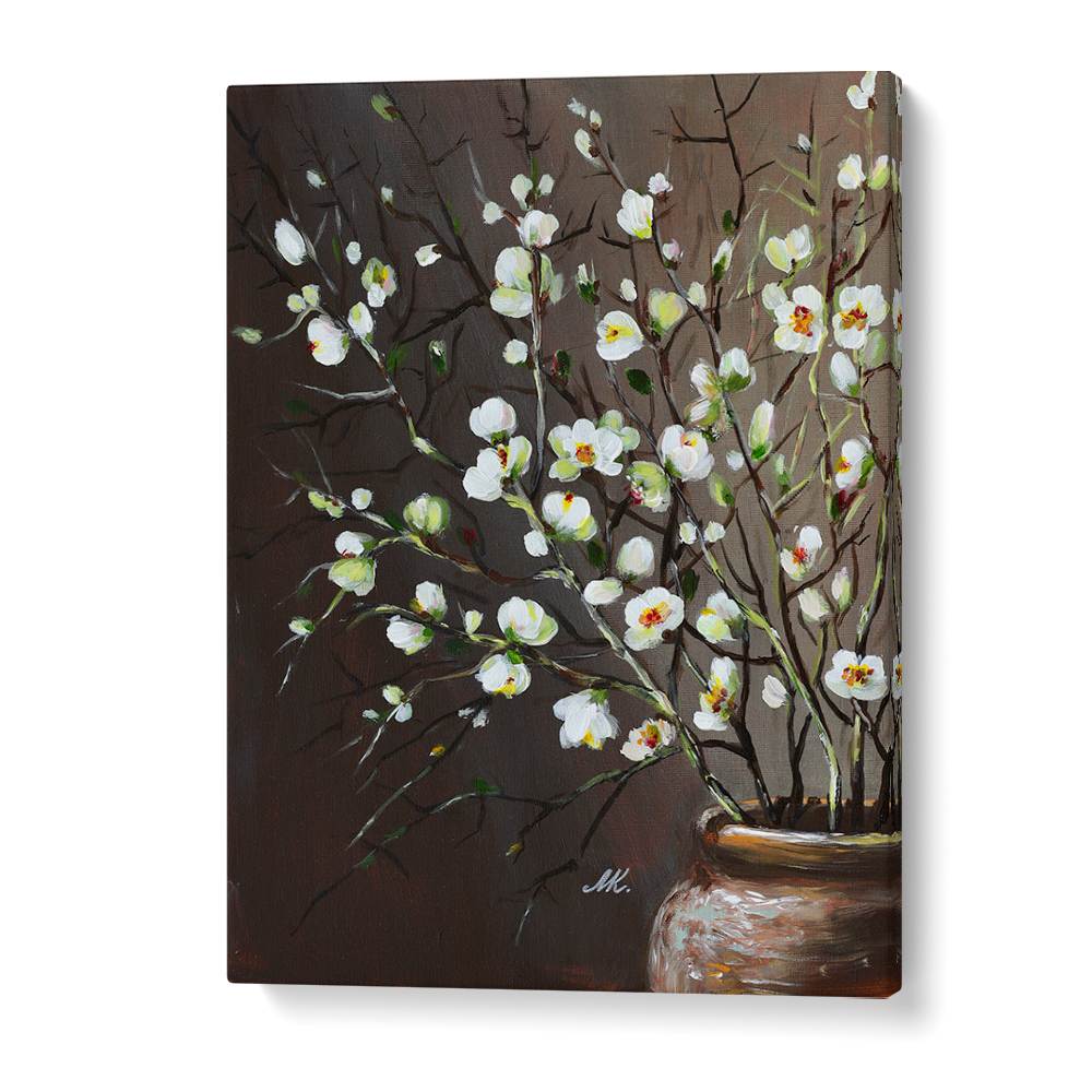 WHITE BLOSSOMS IN VASE