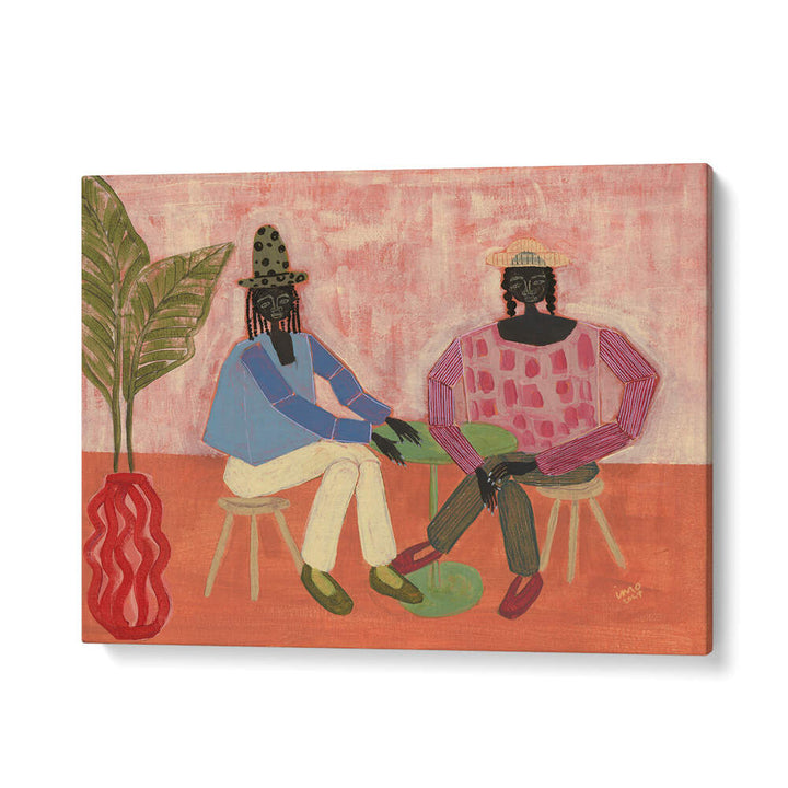 WITH A FRIEND , PORTRAITS & FIGURATIVE ILLUSTRATIONS