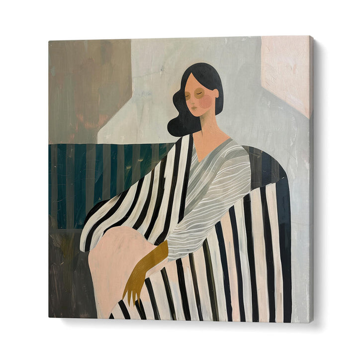 WOMAN IN RECLINE , PORTRAITS & FIGURATIVE ILLUSTRATIONS