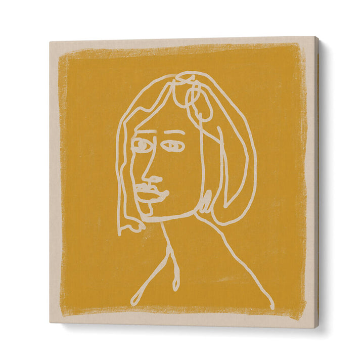 WOMAN IN GOLDS , LINE ART PAINTINGS