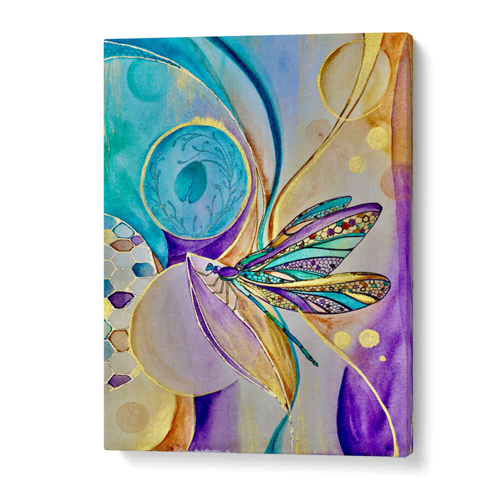 Vibrant ZEN DRAGONFLY, KIDS ROOM PAINTINGS set, perfect for transforming any child's room into a whimsical wonderland.