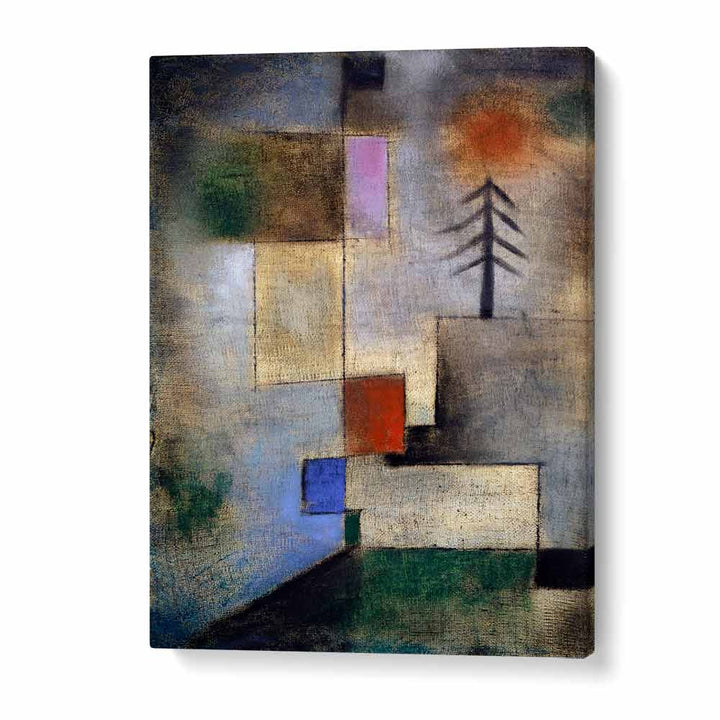 SMALL FIR PICTURE (1922) BY PAUL KLEE, PAUL KLEE PAINTINGS