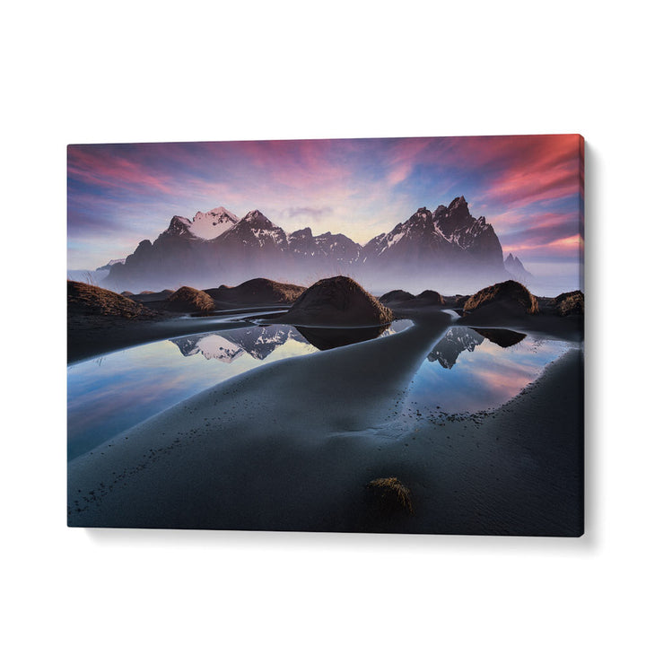 GLOWING VESTRAHORN BY STEFAN HEFELE , LANDSCAPE PHOTO PRINTS