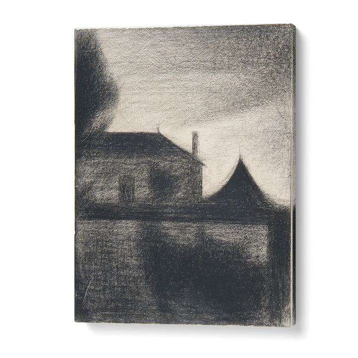 HOUSE AT DUSK (LA CITÉ) (1886) , VINTAGE PAINTINGS