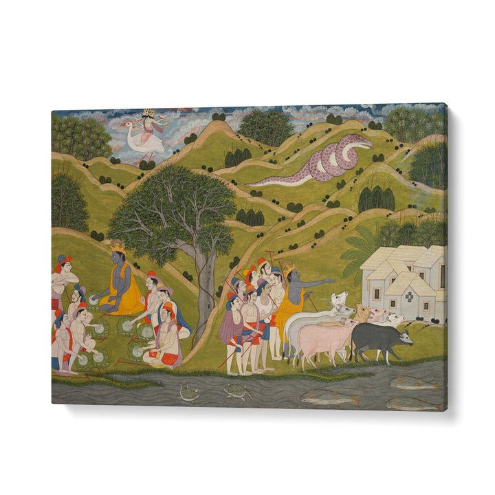 KALIYA , INDIAN ART PAINTINGS