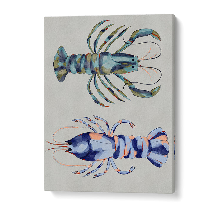 BLUE LOBSTERS WATERCOLOR