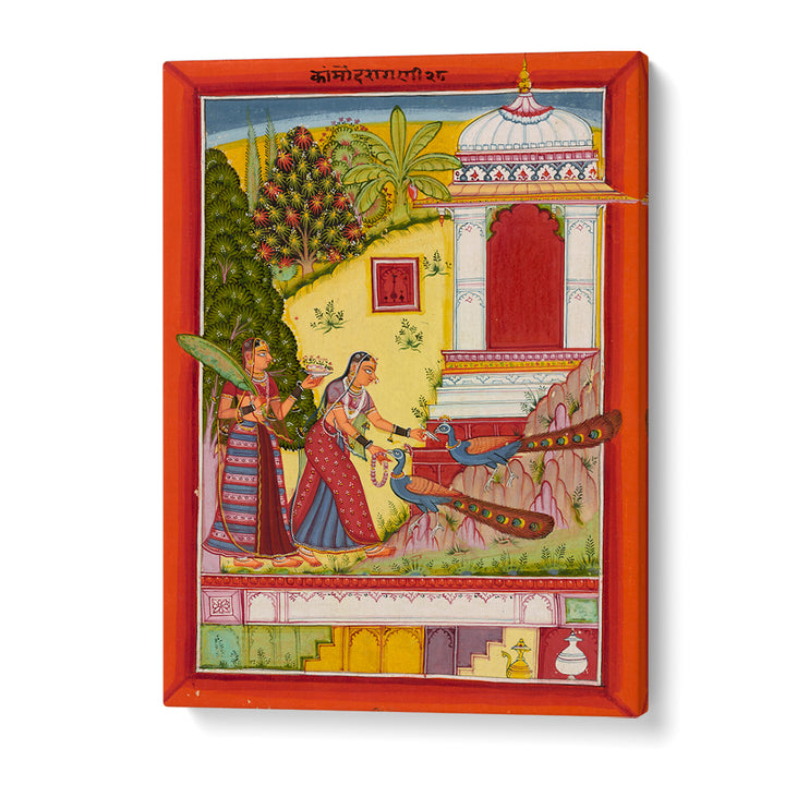KAMOD RAGINI , INDIAN ART PAINTINGS