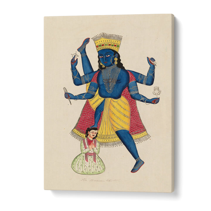 VISHNU AS VAMANA , INDIAN ART PAINTINGS