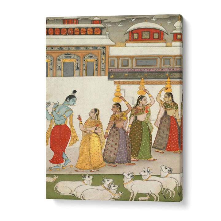 KRISHNA , INDIAN ART PAINTINGS