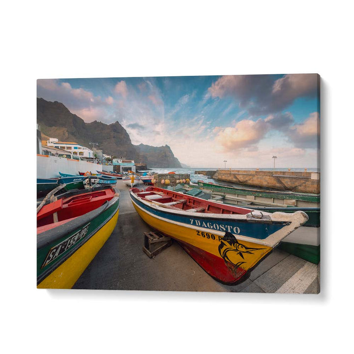 COLORED BOATS BY STEFAN HEFELE , LANDSCAPE PHOTO PRINTS