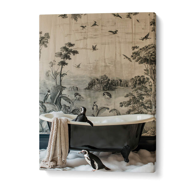 PENGUINS’ DREAMY BATH TIME