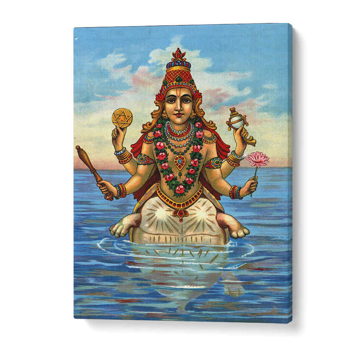 KURMA AVATAR , INDIAN ART PAINTINGS