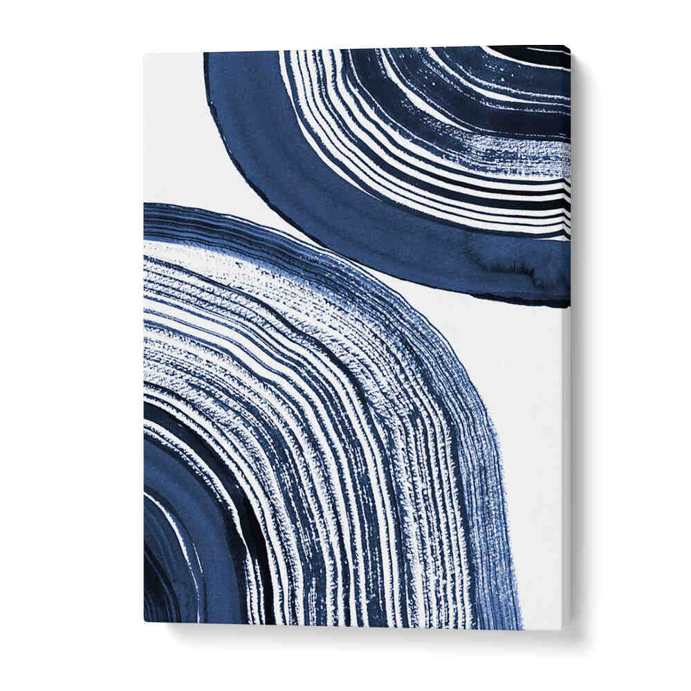 Mesmerizing BLUE CONCENTRIC WAVES, ABSTRACT PAINTINGS, adding depth and elegance to your living space. Perfect for decor.