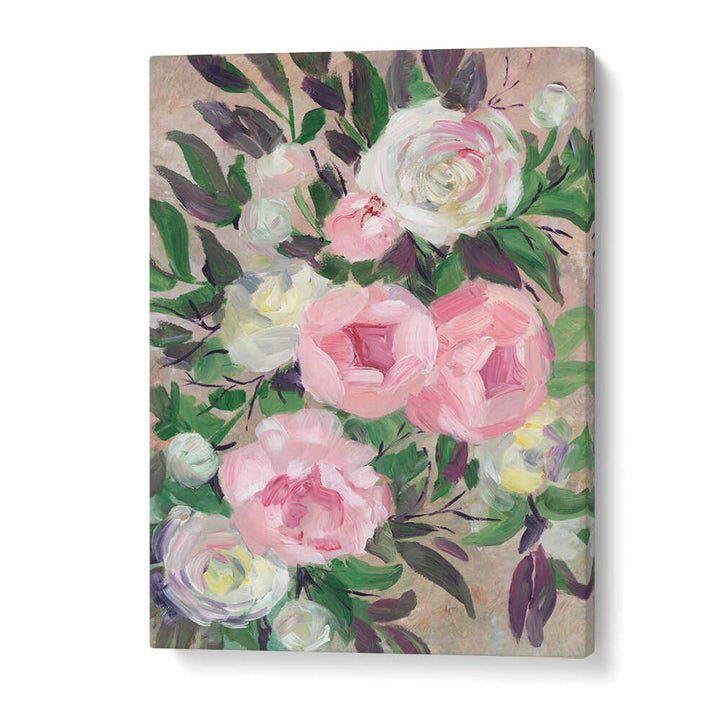 ZOYE PAINTERLY BOUQUET , FLORAL FLOWER PAINTINGS