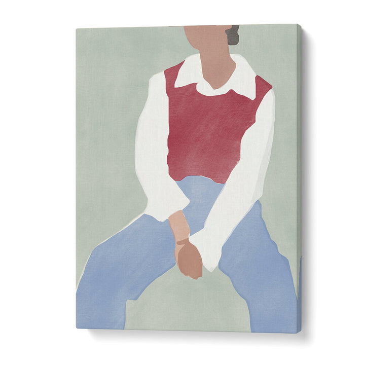 ABSTRACT FIGURE IN CASUAL ATTIRE , FASHION POSTERS